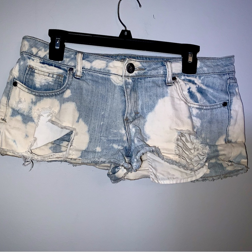 Vintage Decree Stonewash Blue Jean Cutoff Shorts Juniors Sz 11
